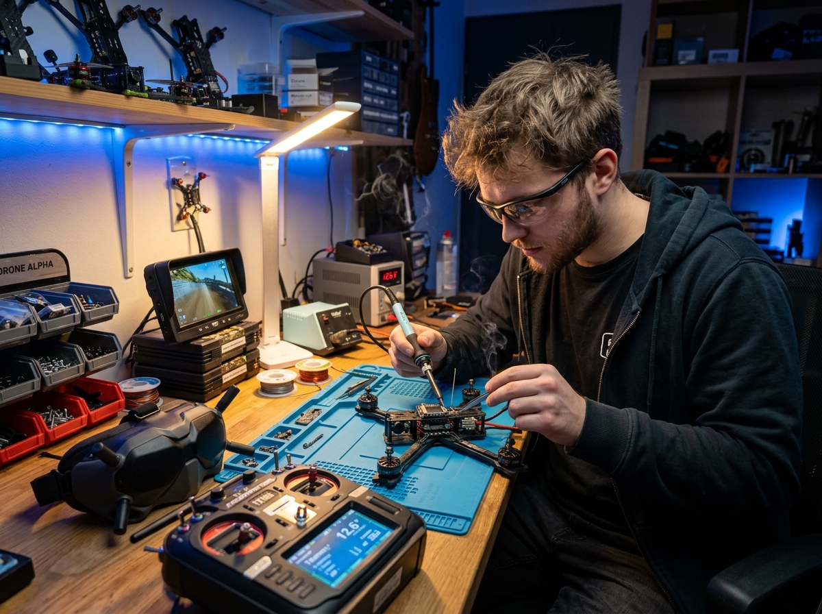 Drone enthusiast Alex Thompson