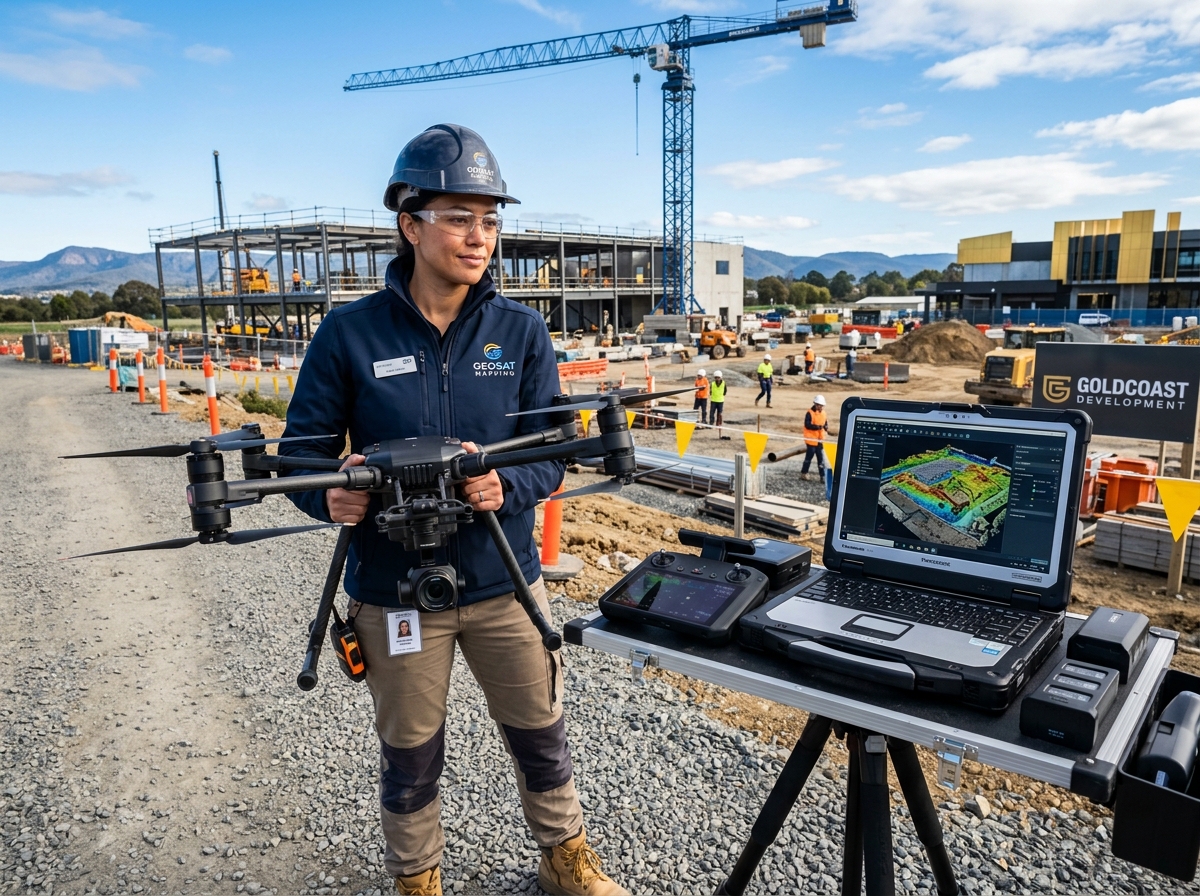 Drone mapping specialist Jessica Rivera