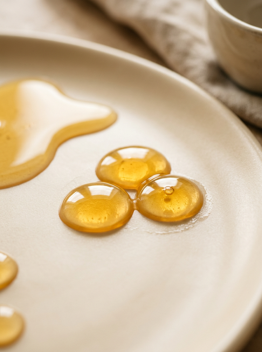 Serum droplet texture