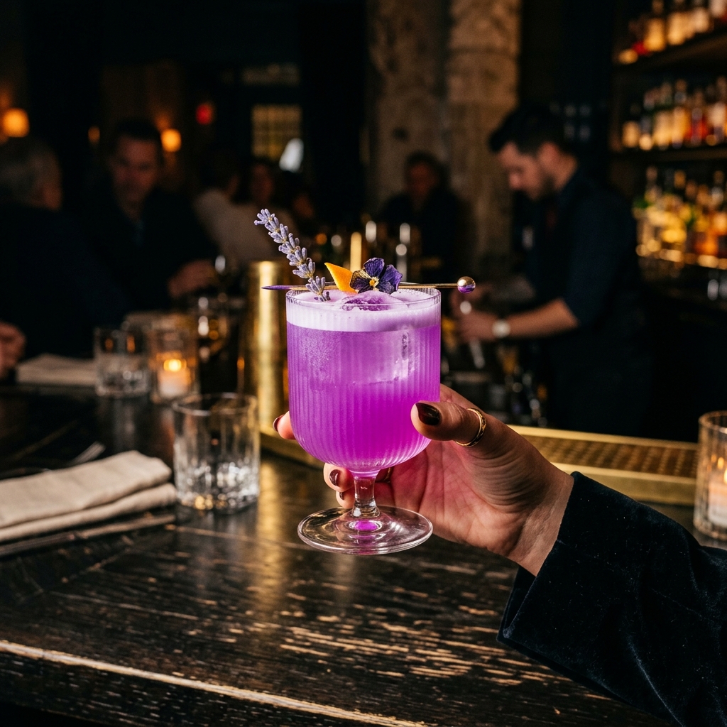 Purple haze cocktail