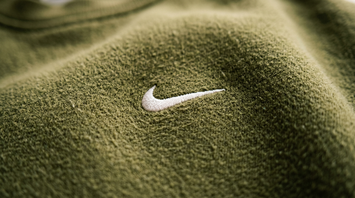 Nike Fleece Stickerei Detail