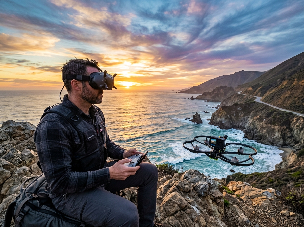Aerial cinematographer Marcus Chen