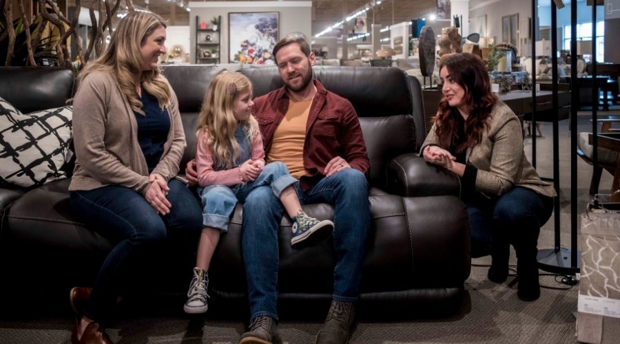Outlet showroom interior with quality furniture on display