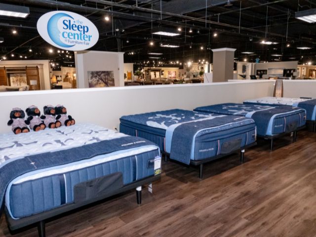 Furniture Fair Eastgate mattress display area