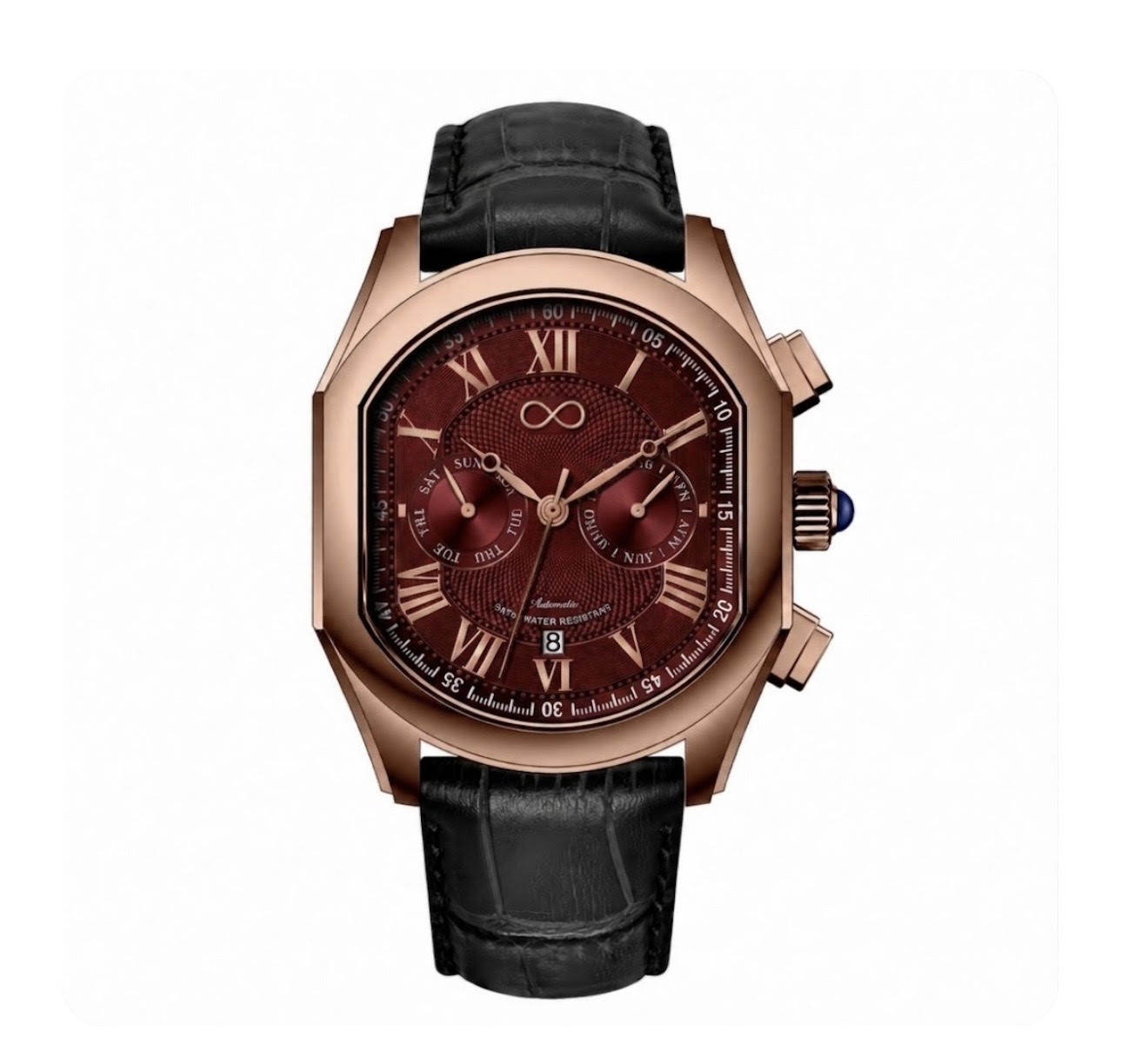 Atelier Blue Gold — guilloché dial with rose gold case
